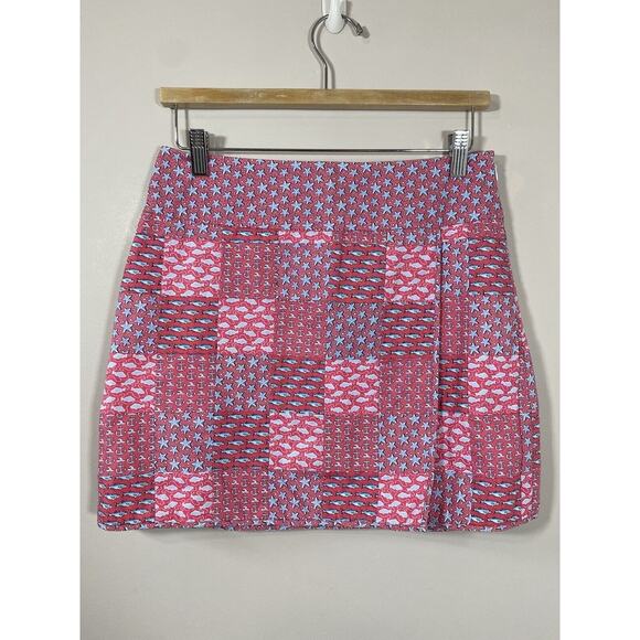 Vineyard Vines Pink and Blue Mini Skirt - Picture 1 of 8